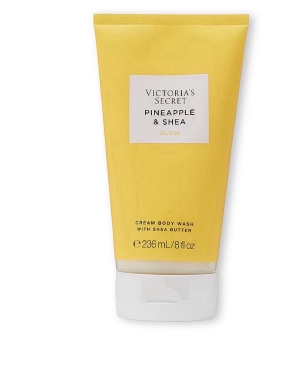 Victoria's Secret Pineapple & Shea Glow Cream Body Wash - Yellow